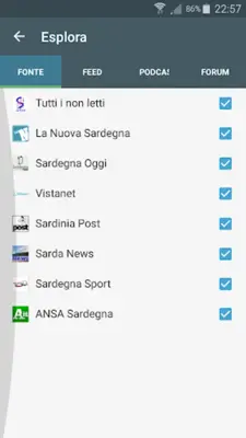 Sardegna Notizie android App screenshot 1